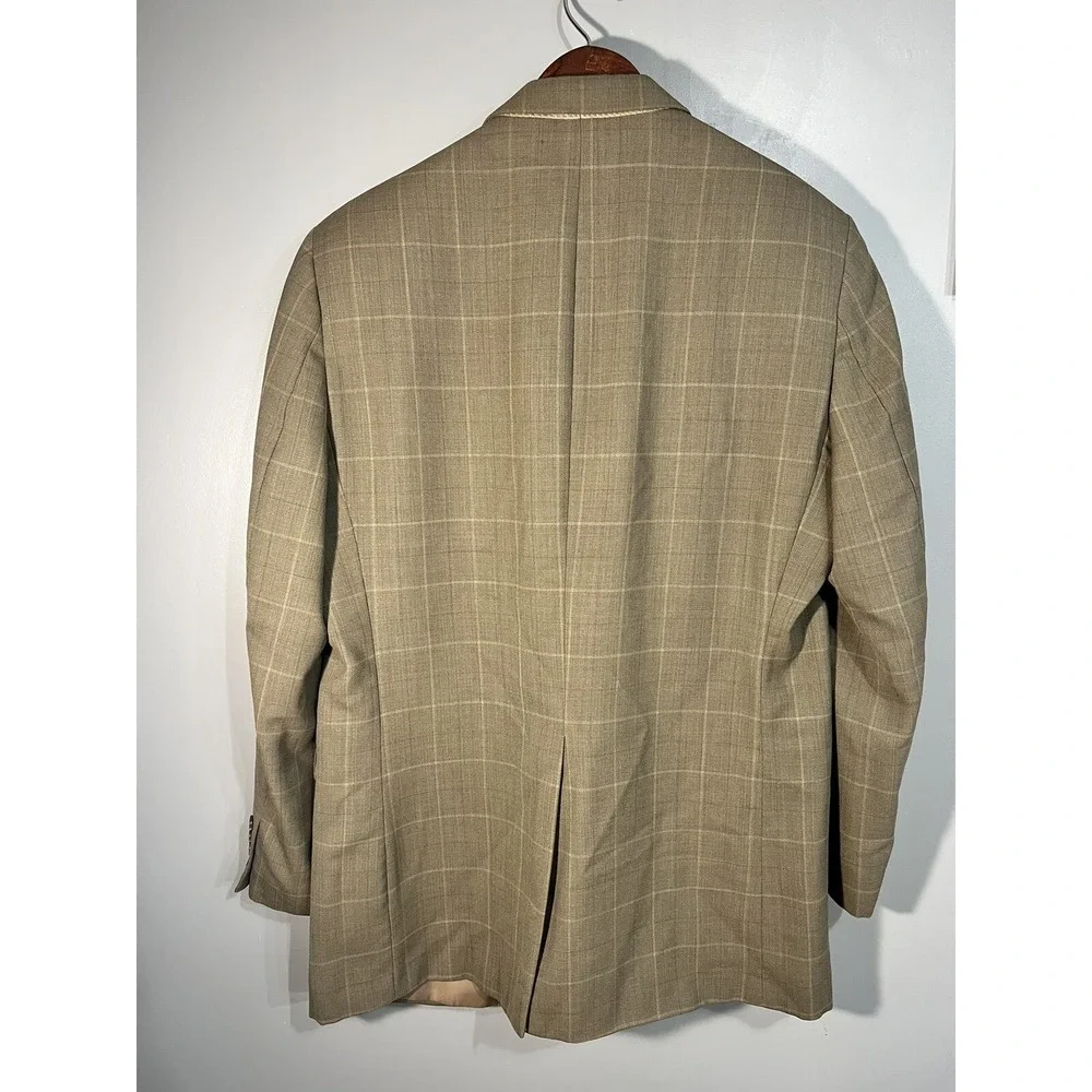 Lauren Ralph Lauren Blazer Size 42L 42‎ Long Wool Brown Two Button Classic